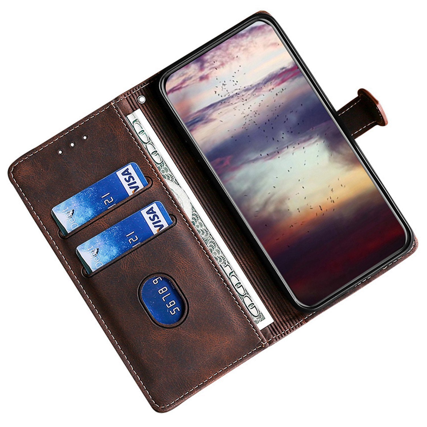 For Oppo Find X7 5G Shockproof Phone Stand Case PU Leather Phone Cover Wallet