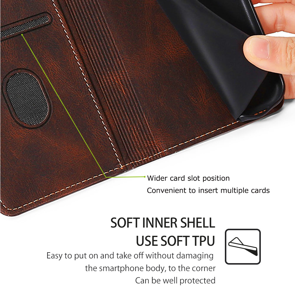 For Oppo Find X7 5G Shockproof Phone Stand Case PU Leather Phone Cover Wallet