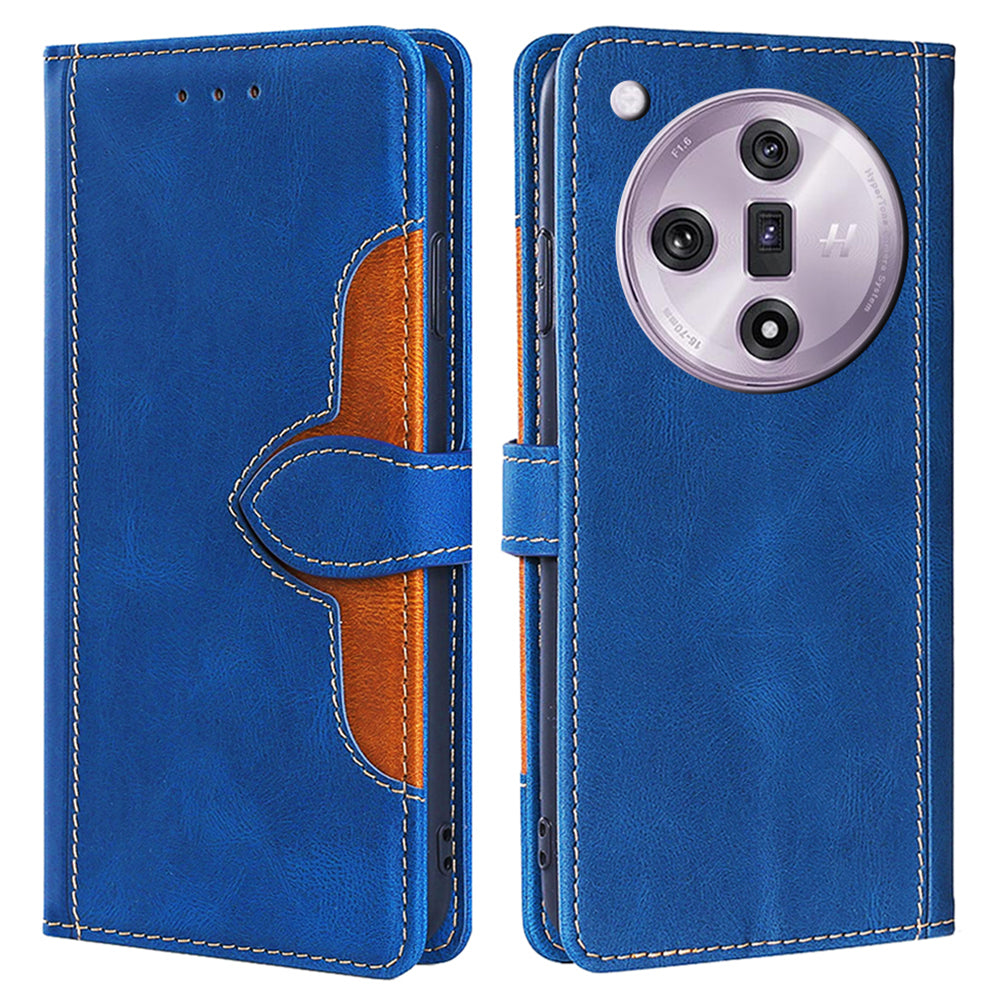 For Oppo Find X7 5G Shockproof Phone Stand Case PU Leather Phone Cover Wallet