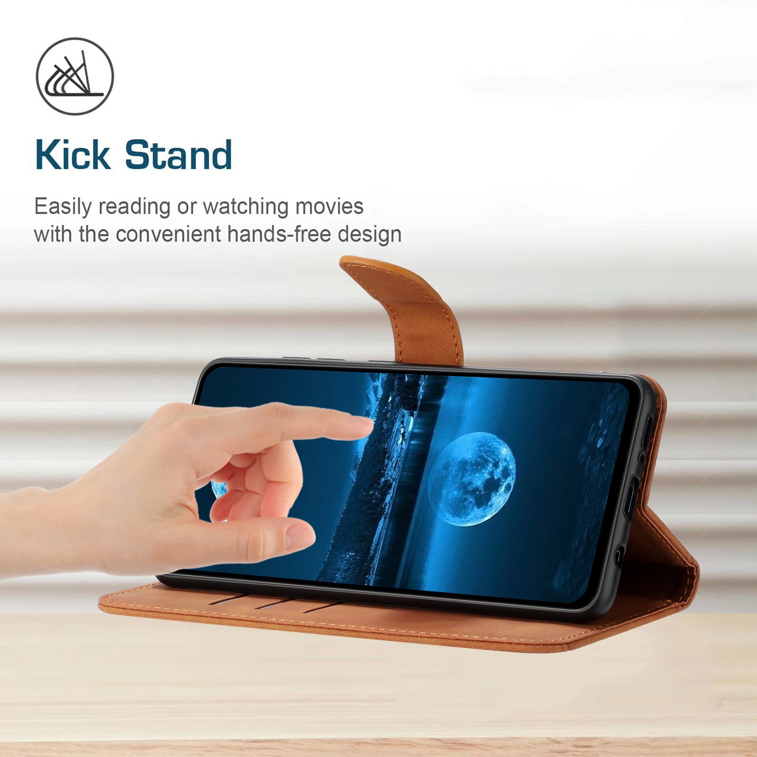 HT05 For vivo Y200e 5G / Y100 5G (Indonesia) / T3 5G (India) / V30 Lite 5G (India) Cell Phone Case Skin-touch Wallet PU Leather Phone Cover