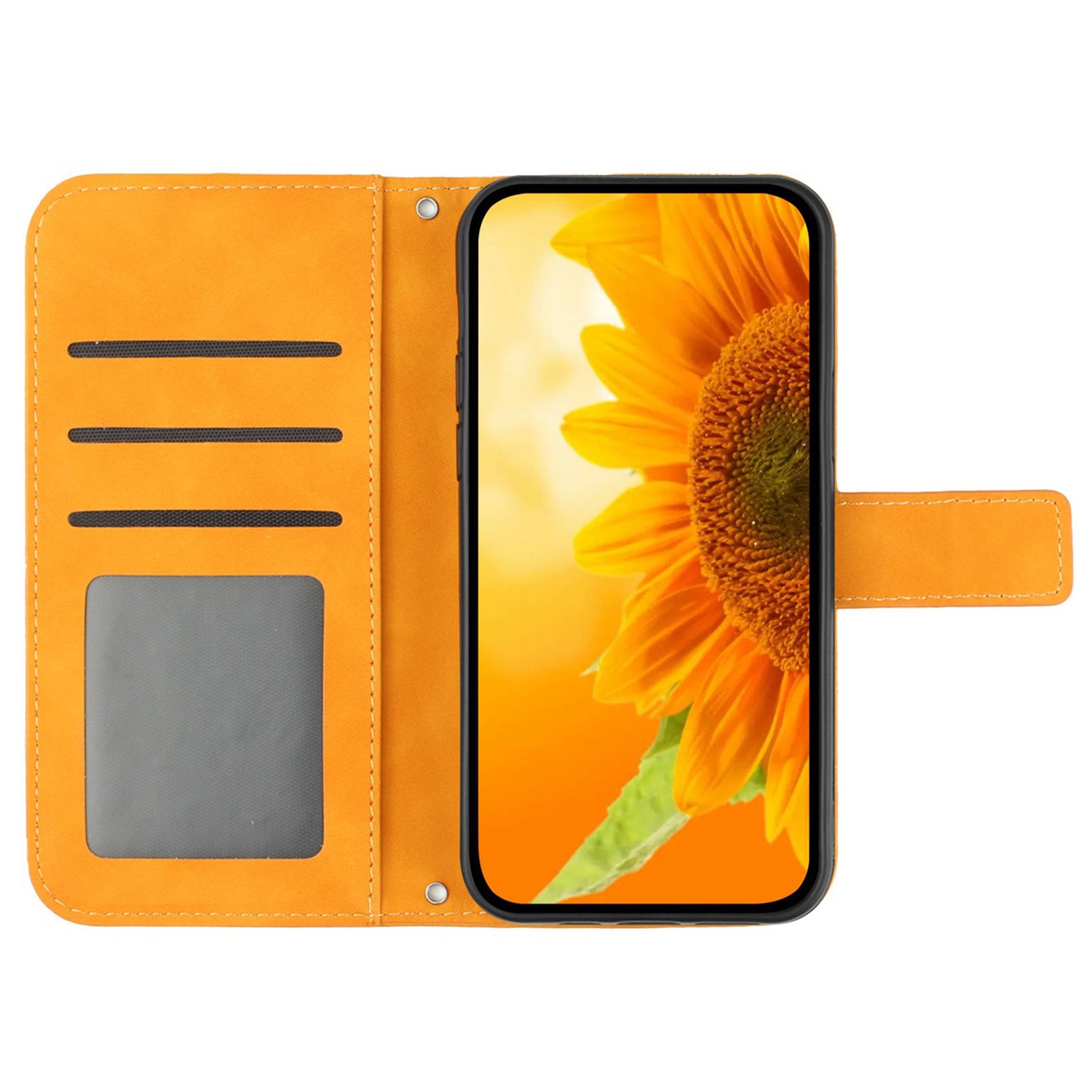 HT04 For vivo Y200e 5G / Y100 5G (Indonesia) / T3 5G (India) / V30 Lite 5G (India) Case Sunflower Pattern Wallet Crossbody Phone Cover