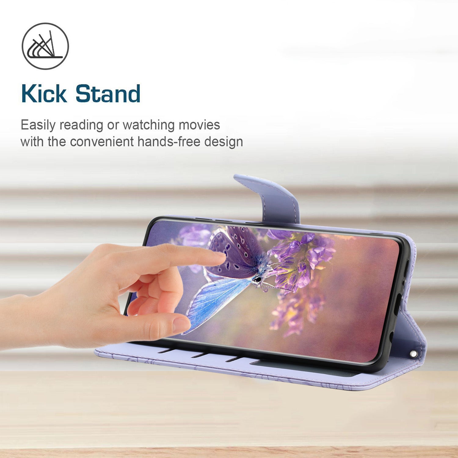 HT03 For vivo Y200e 5G / T3 5G (India) / Y100 5G (Indonesia) / V30 Lite 5G (India) Case Butterfly Leather Phone Cover with Strap