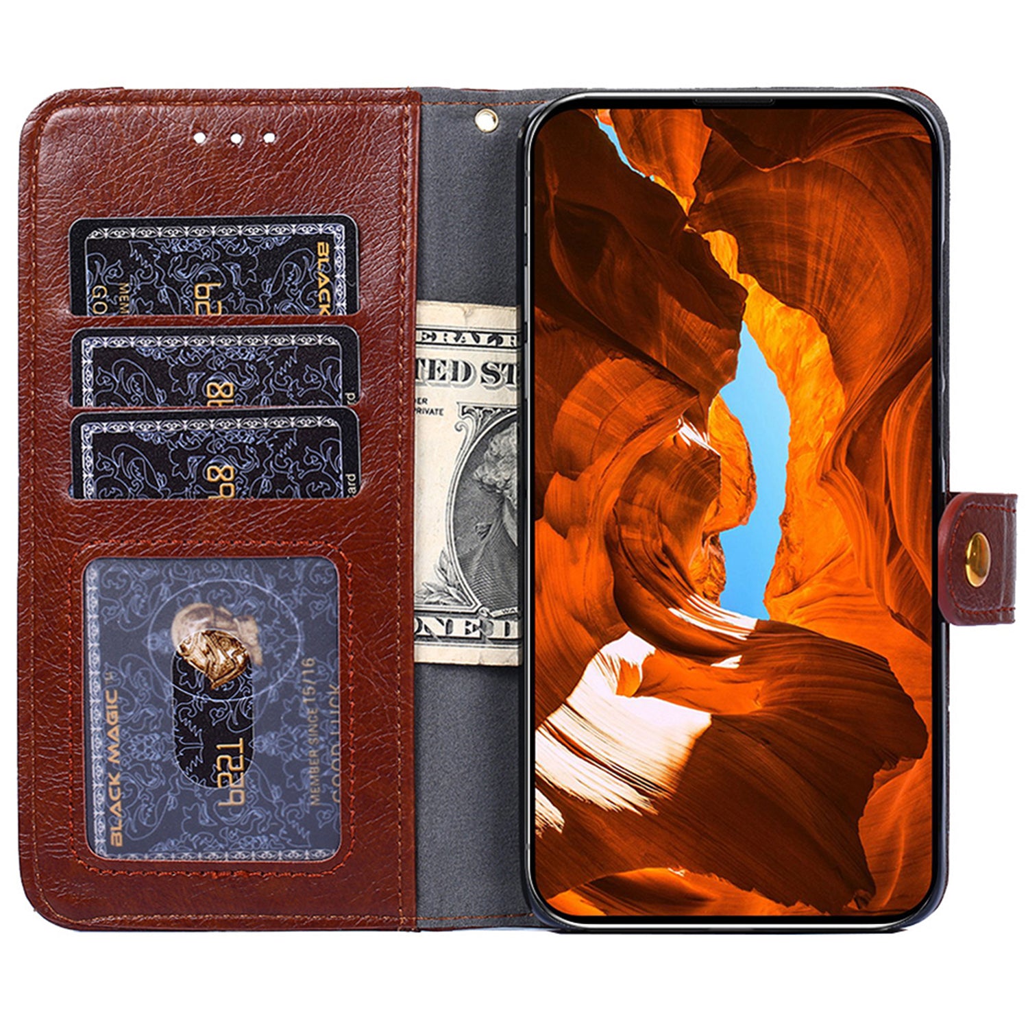 Phone Case for Samsung Galaxy S24+ Shell Zipper Pocket Wallet Leather Cover