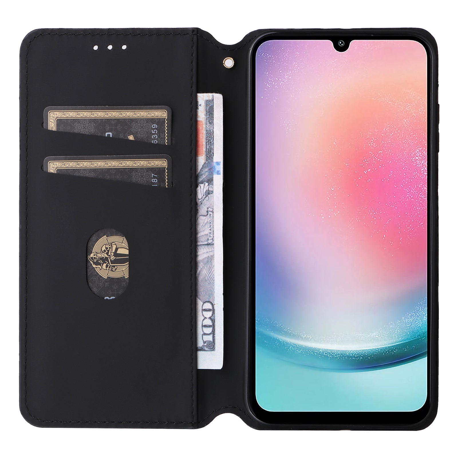 For Samsung Galaxy M55 5G / C55 5G Wallet Case Rhombus Pattern Magnetic Closing Leather Phone Cover