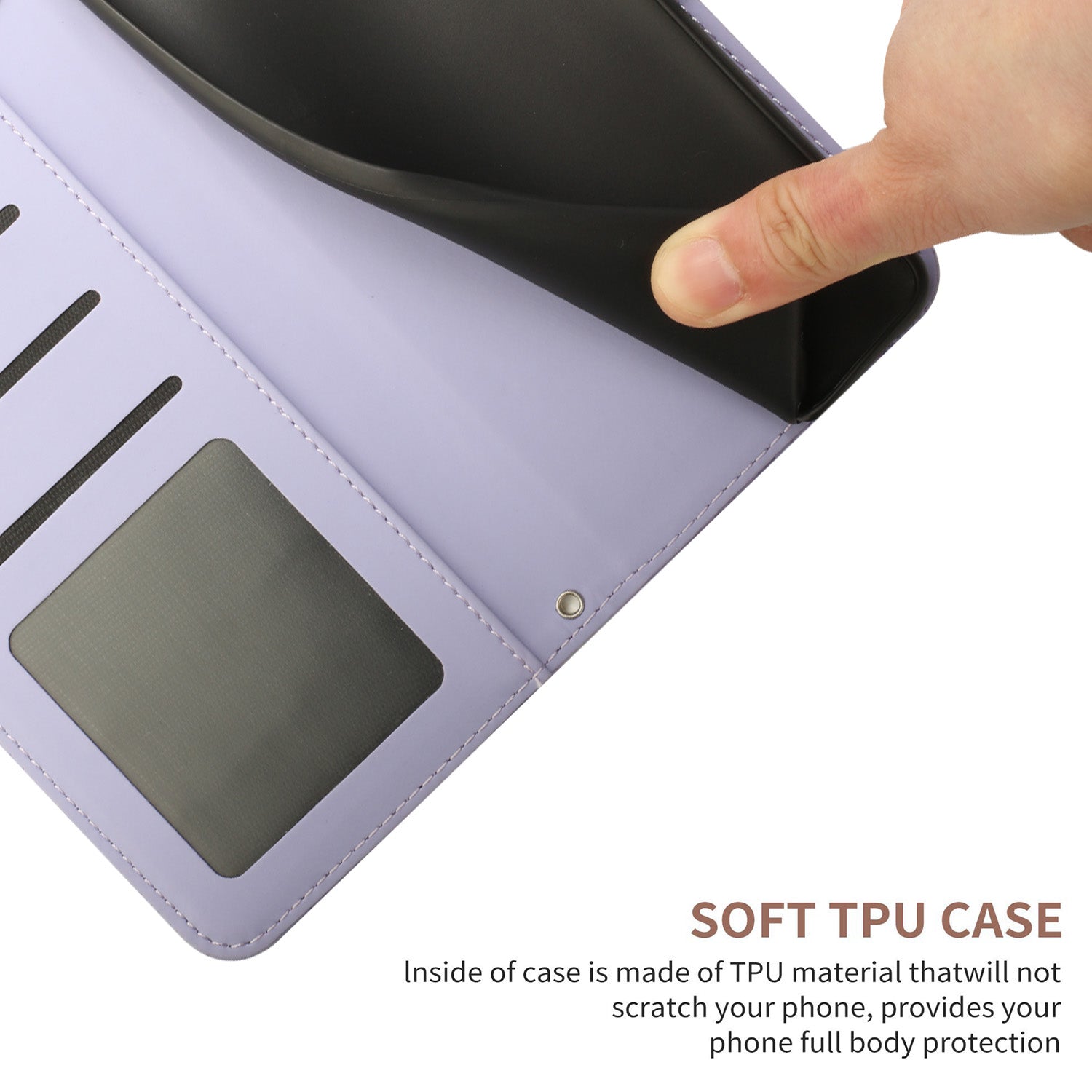 HT03 For Realme C65 4G PU Leather Phone Stand Case Imprinted Pattern Phone Wallet Cover with Hand Strap