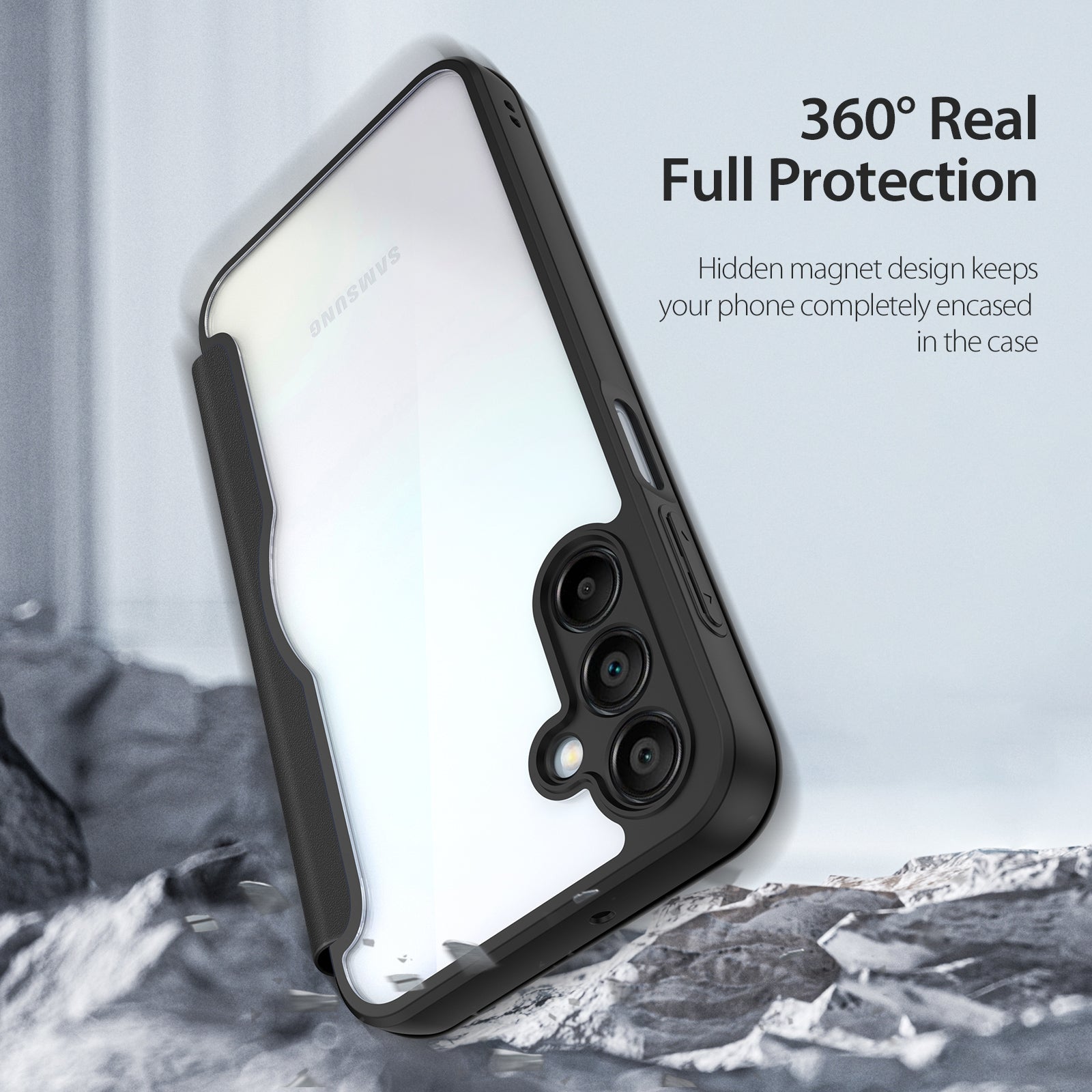 DUX DUCIS Skin X Pro for Samsung Galaxy A15 4G / A15 5G Leather Case Card Slots Flip Phone Cover