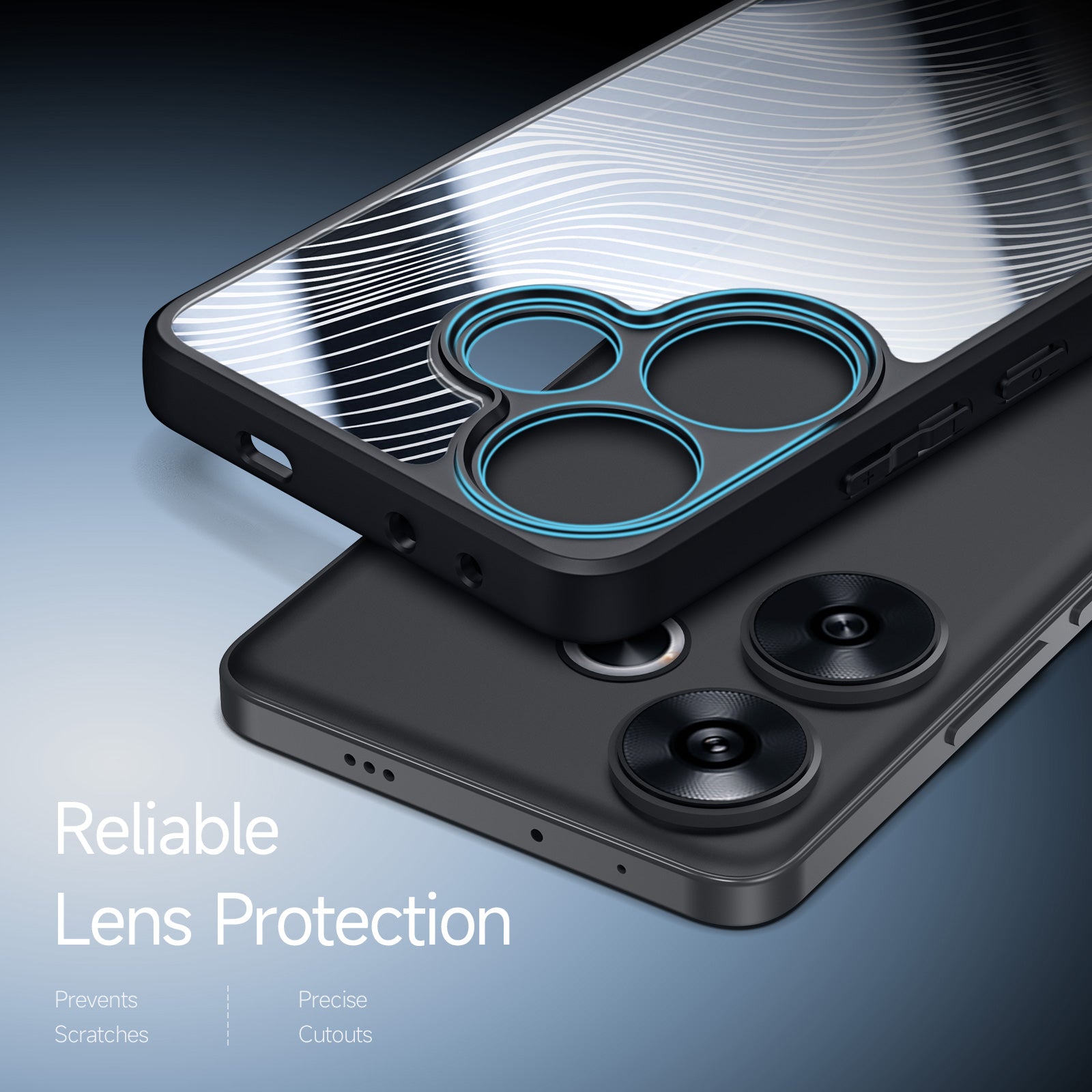 DUX DUCIS Aimo Series For Xiaomi Redmi Turbo 3 5G Case Drop-proof TPU+PC Phone Protector (REACH Certification)