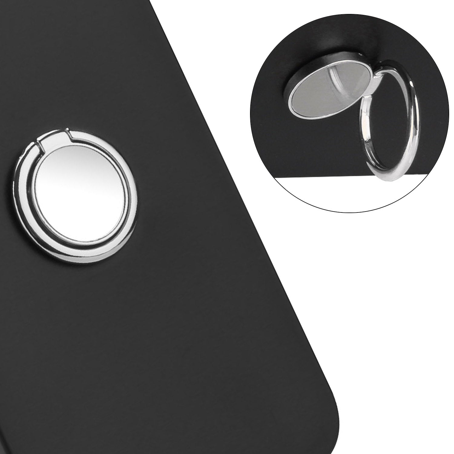 For Samsung Galaxy M55 5G Case TPU Drop Protection Cell Phone Cover with Ring Kickstand