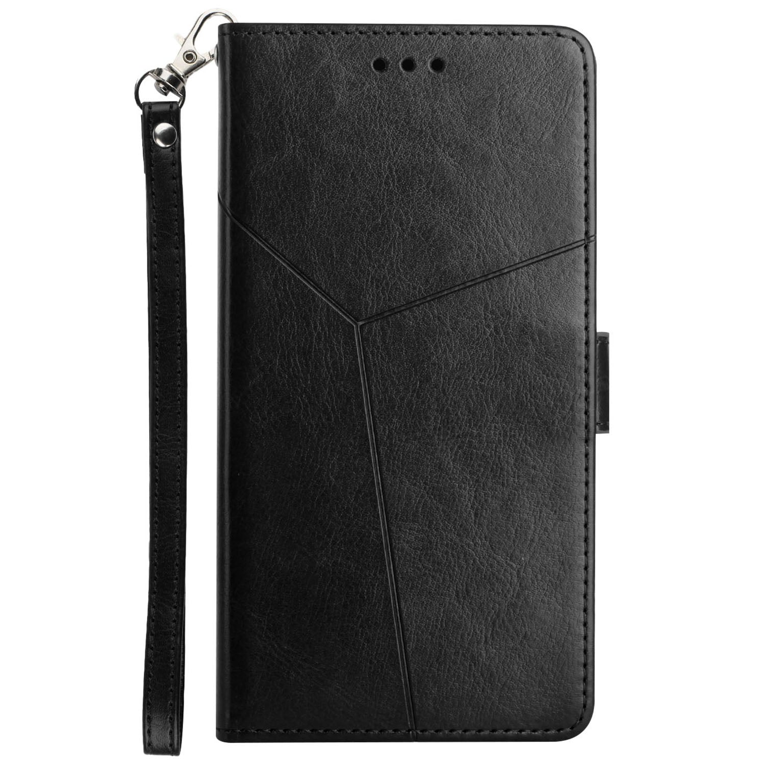 HT01 For Honor 90 Smart Flip Case Imprinted Y-shaped Lines Wallet Leather Phone Cover
