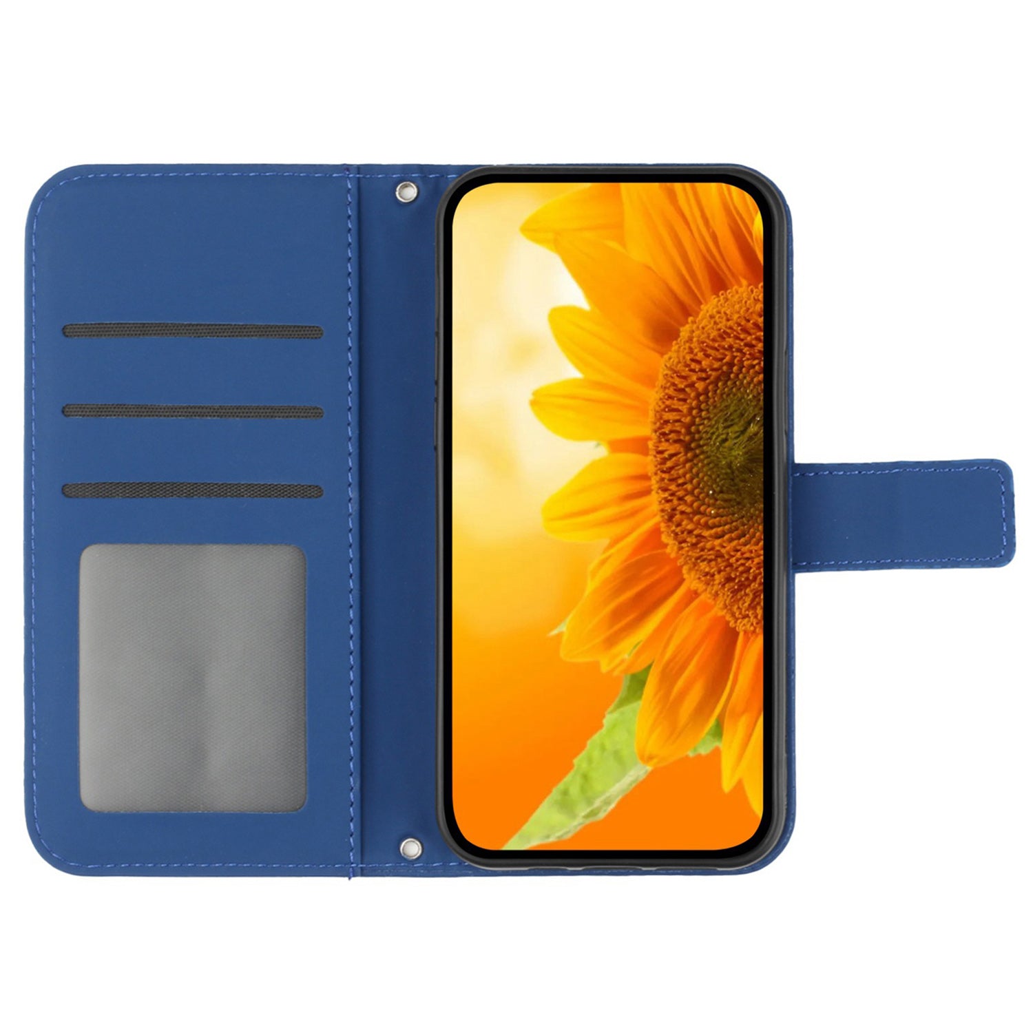 HT04 For Honor 90 Smart / X7b 4G Case Sunflower Leather Phone Cover with Shoulder Strap