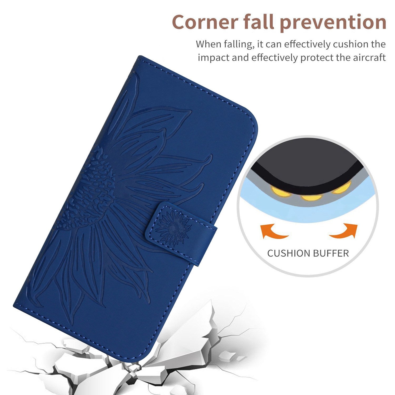 HT04 For Honor 90 Smart / X7b 4G Case Sunflower Leather Phone Cover with Shoulder Strap