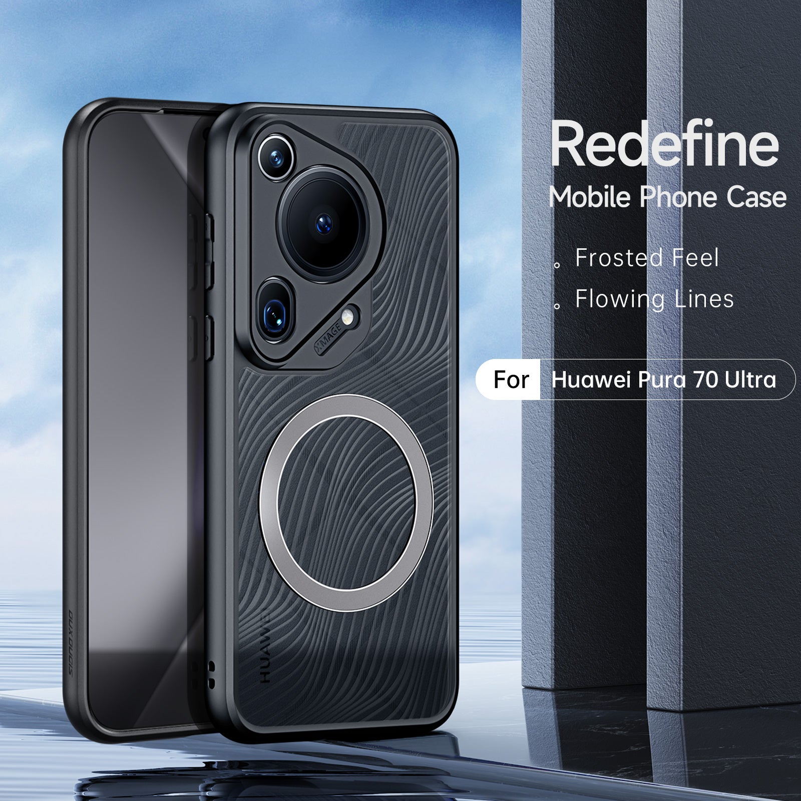 DUX DUCIS Aimo Series for Huawei Pura 70 Ultra Case Drop Protection TPU+PC Magnetic Phone Cover (REACH Certification)