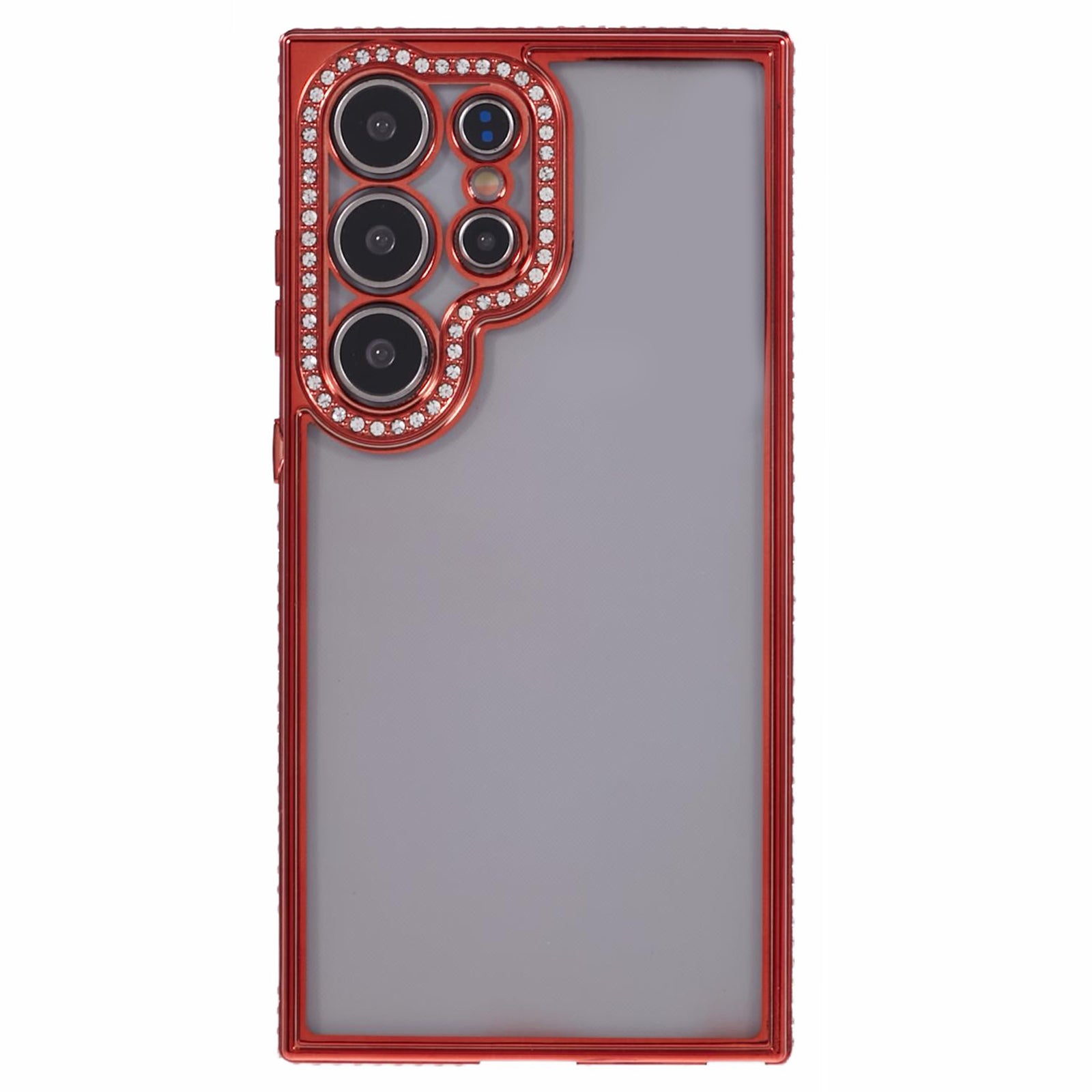 For Samsung Galaxy S23 Ultra Shockproof Case Rhinestones Decor TPU Slim Phone Cover