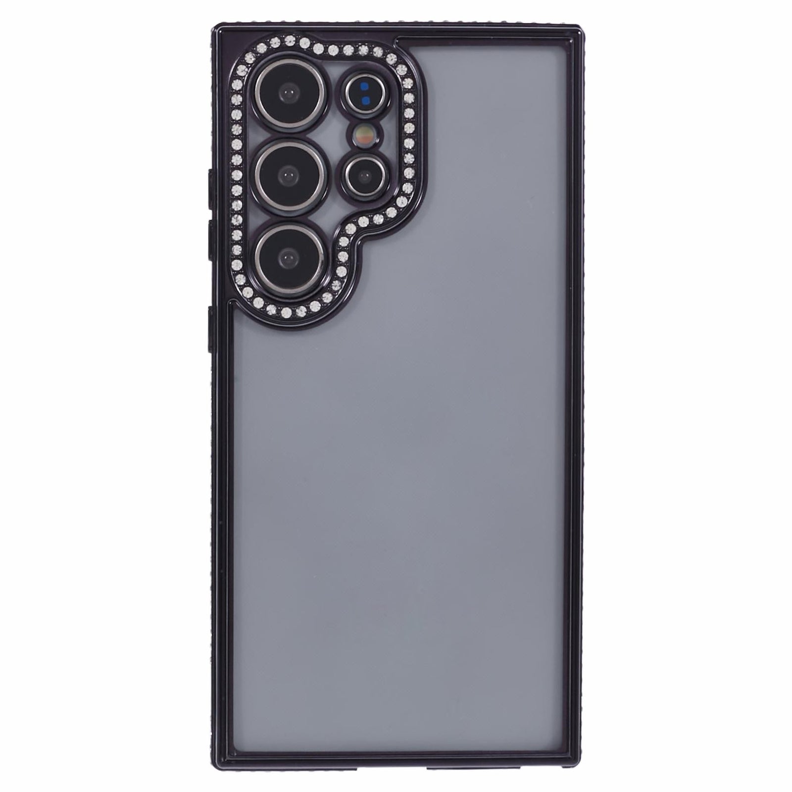 For Samsung Galaxy S23 Ultra Shockproof Case Rhinestones Decor TPU Slim Phone Cover