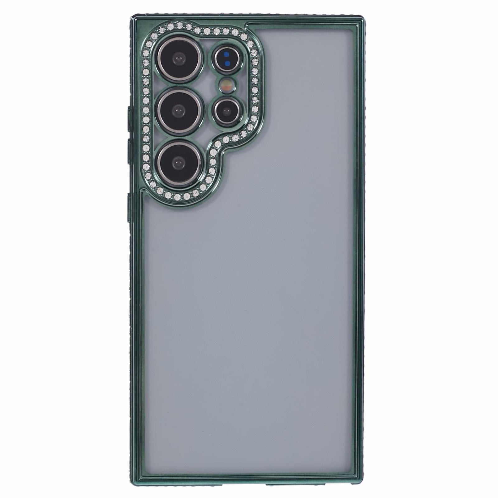 For Samsung Galaxy S23 Ultra Shockproof Case Rhinestones Decor TPU Slim Phone Cover