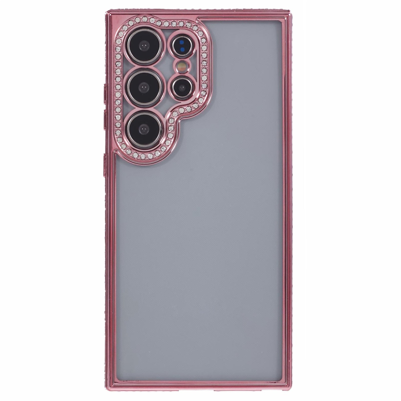 For Samsung Galaxy S23 Ultra Shockproof Case Rhinestones Decor TPU Slim Phone Cover