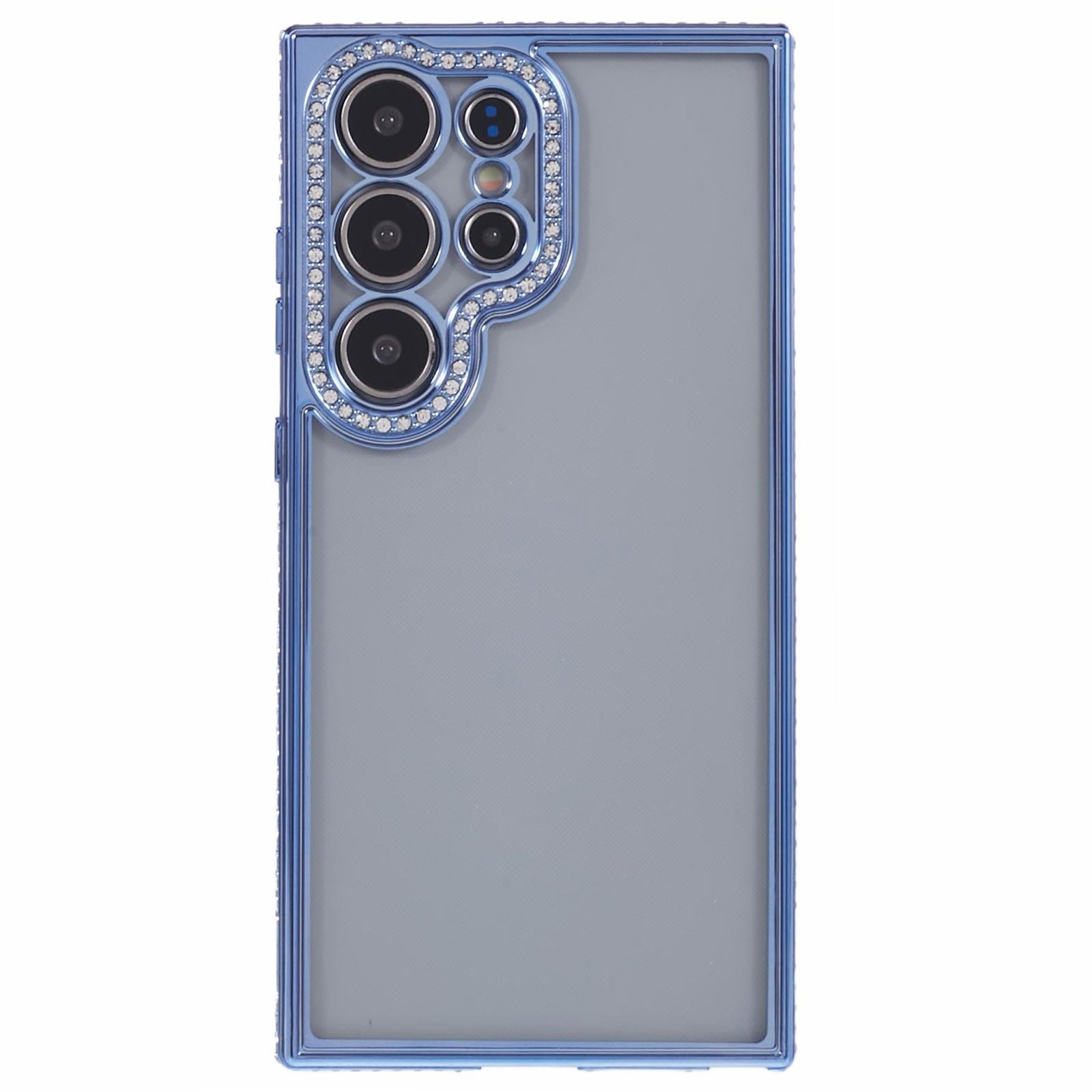 For Samsung Galaxy S23 Ultra Shockproof Case Rhinestones Decor TPU Slim Phone Cover