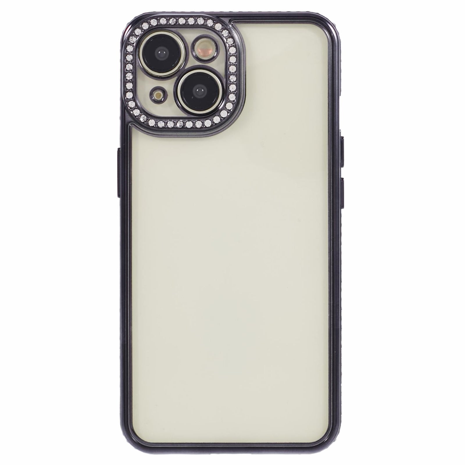 For iPhone 14 Plus Case Shiny Rhinestones Flexible TPU Phone Cover
