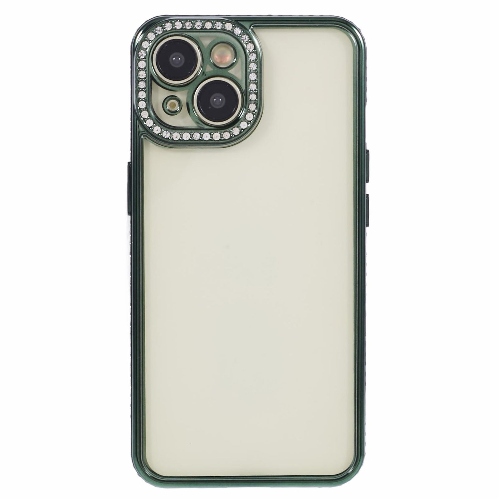 For iPhone 14 Plus Case Shiny Rhinestones Flexible TPU Phone Cover