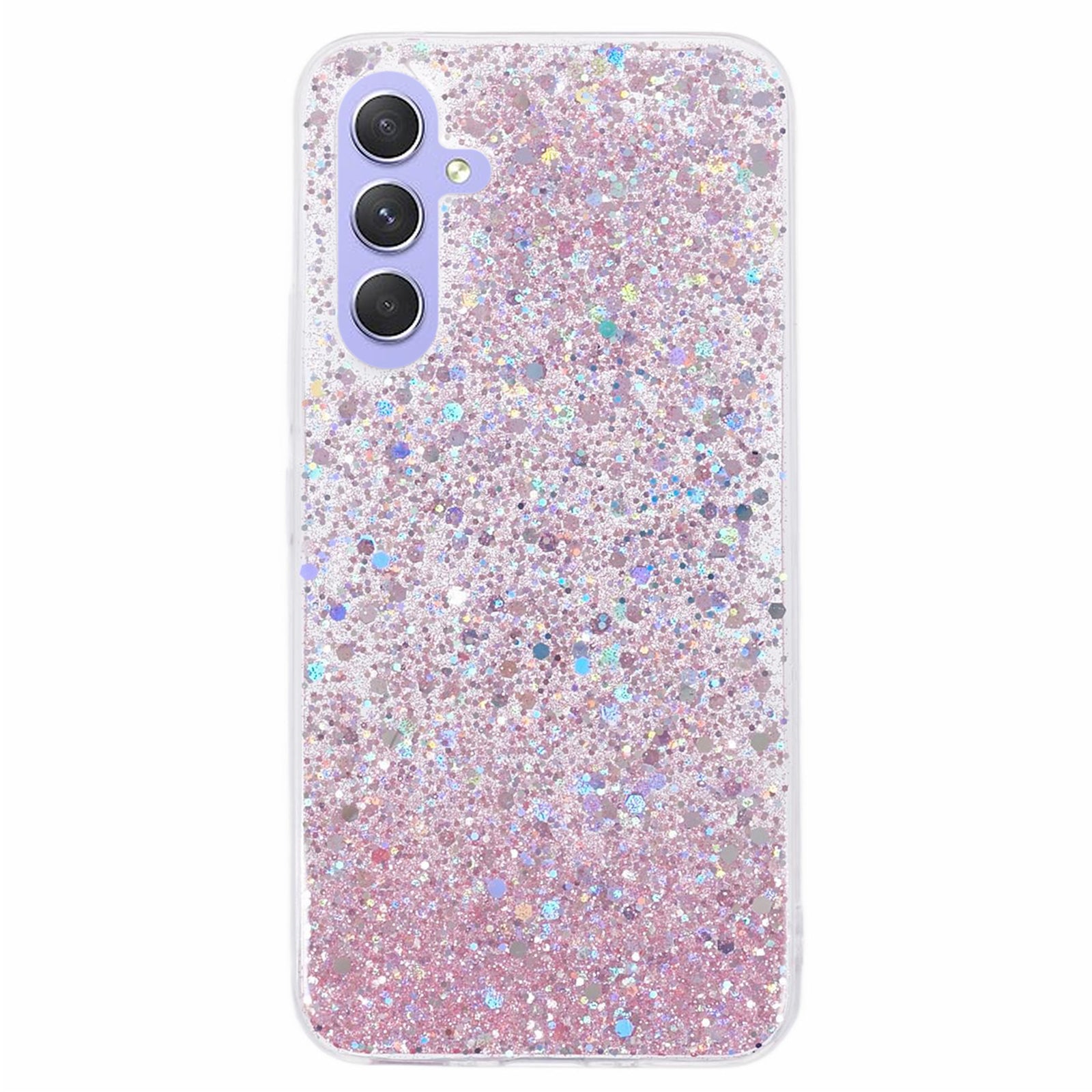 For Samsung Galaxy A25 5G (Global) (161.0 x 76.5 x 8.3mm) Case Soft TPU Glittery Mobile Phone Cover