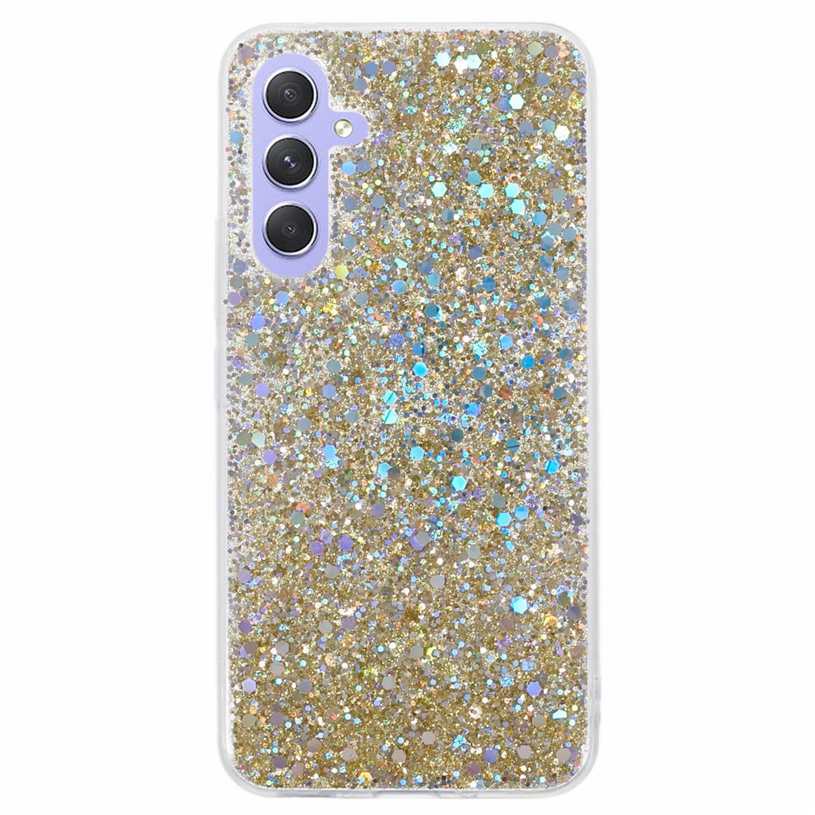For Samsung Galaxy A25 5G (Global) (161.0 x 76.5 x 8.3mm) Case Soft TPU Glittery Mobile Phone Cover