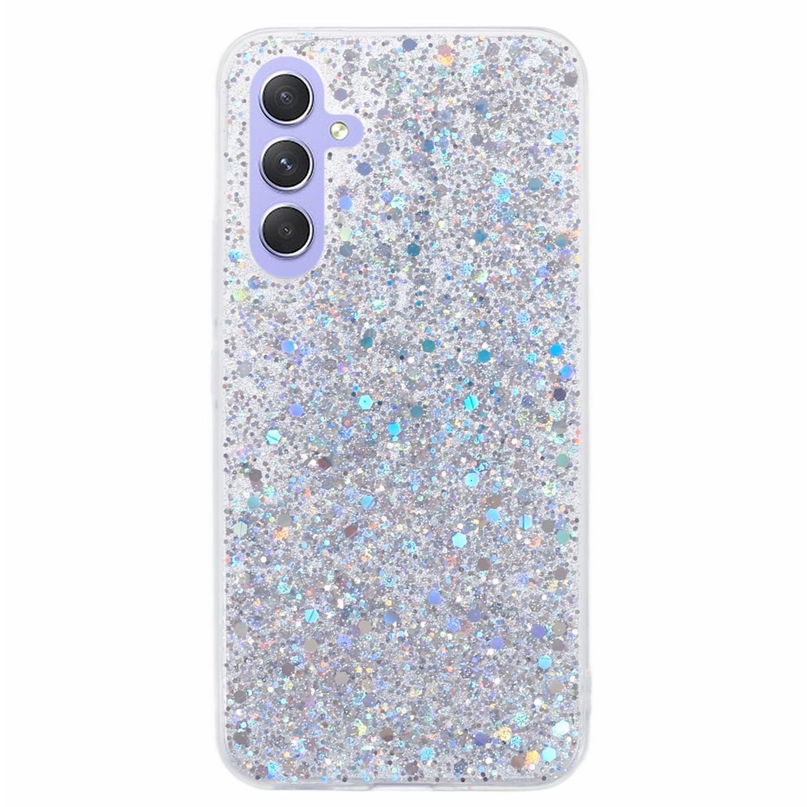 For Samsung Galaxy A25 5G (Global) (161.0 x 76.5 x 8.3mm) Case Soft TPU Glittery Mobile Phone Cover