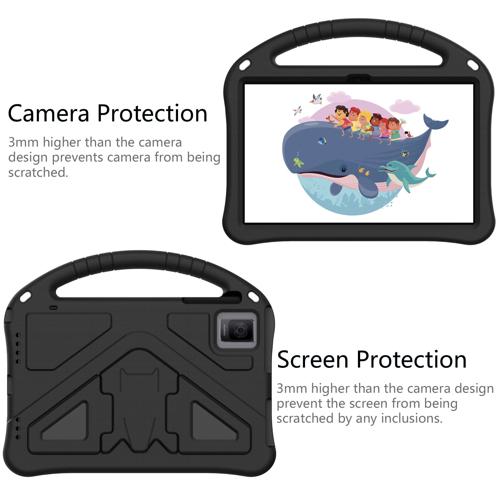 For TCL Tab 10 Gen 2 / T-Mobile REVVL Tab / Blackview Oscal Pad 15 / Tab 11 WiFi / Tab 11 SE / Tab 11 Case Handle EVA Cover