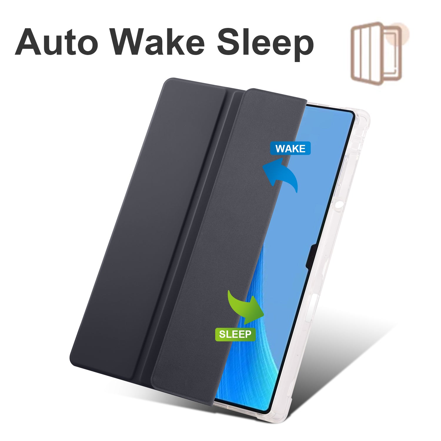 For Huawei MatePad Pro 13.2 Tablet Leather Case Tri-fold Stand Pen Slot Cover