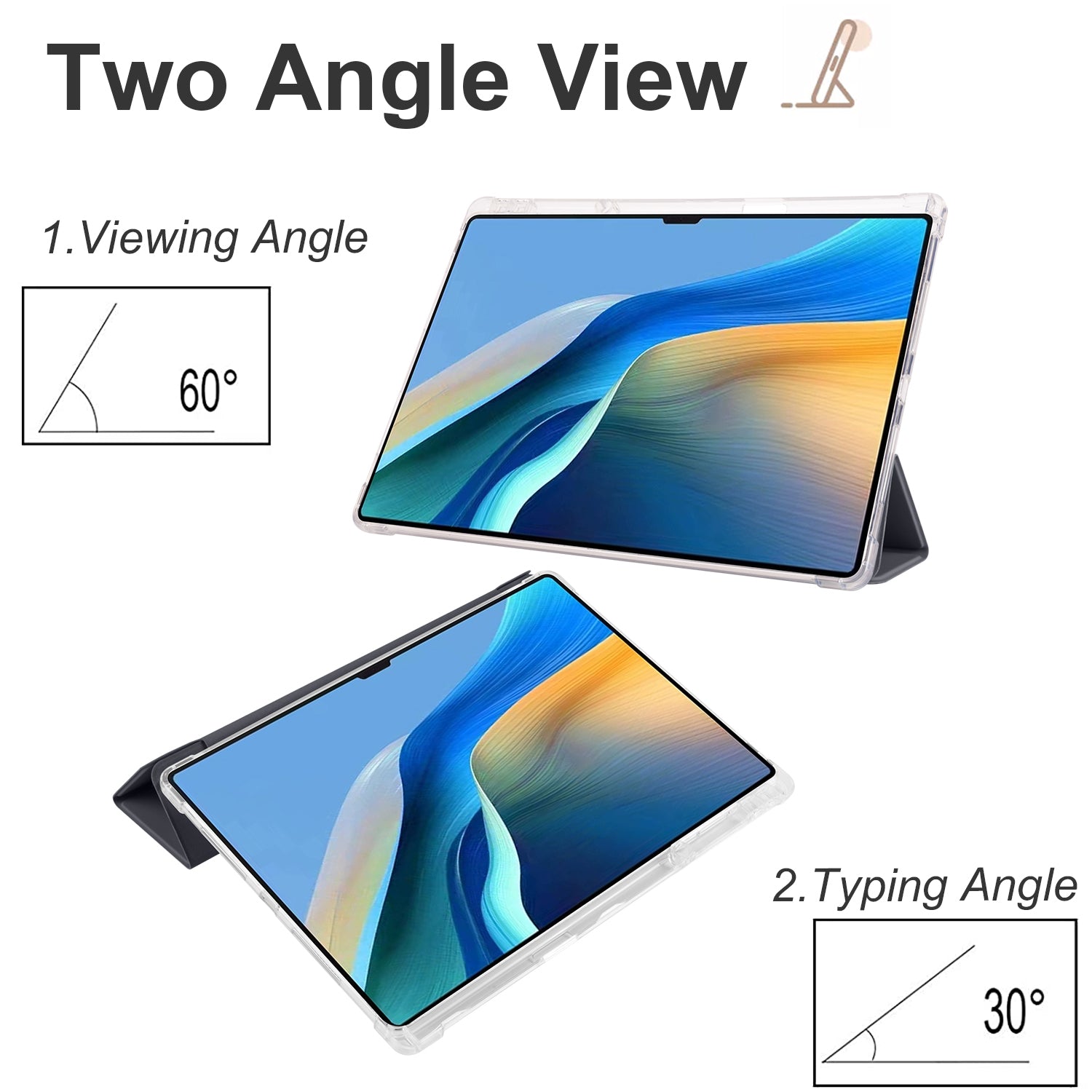 For Huawei MatePad Pro 13.2 Tablet Leather Case Tri-fold Stand Pen Slot Cover