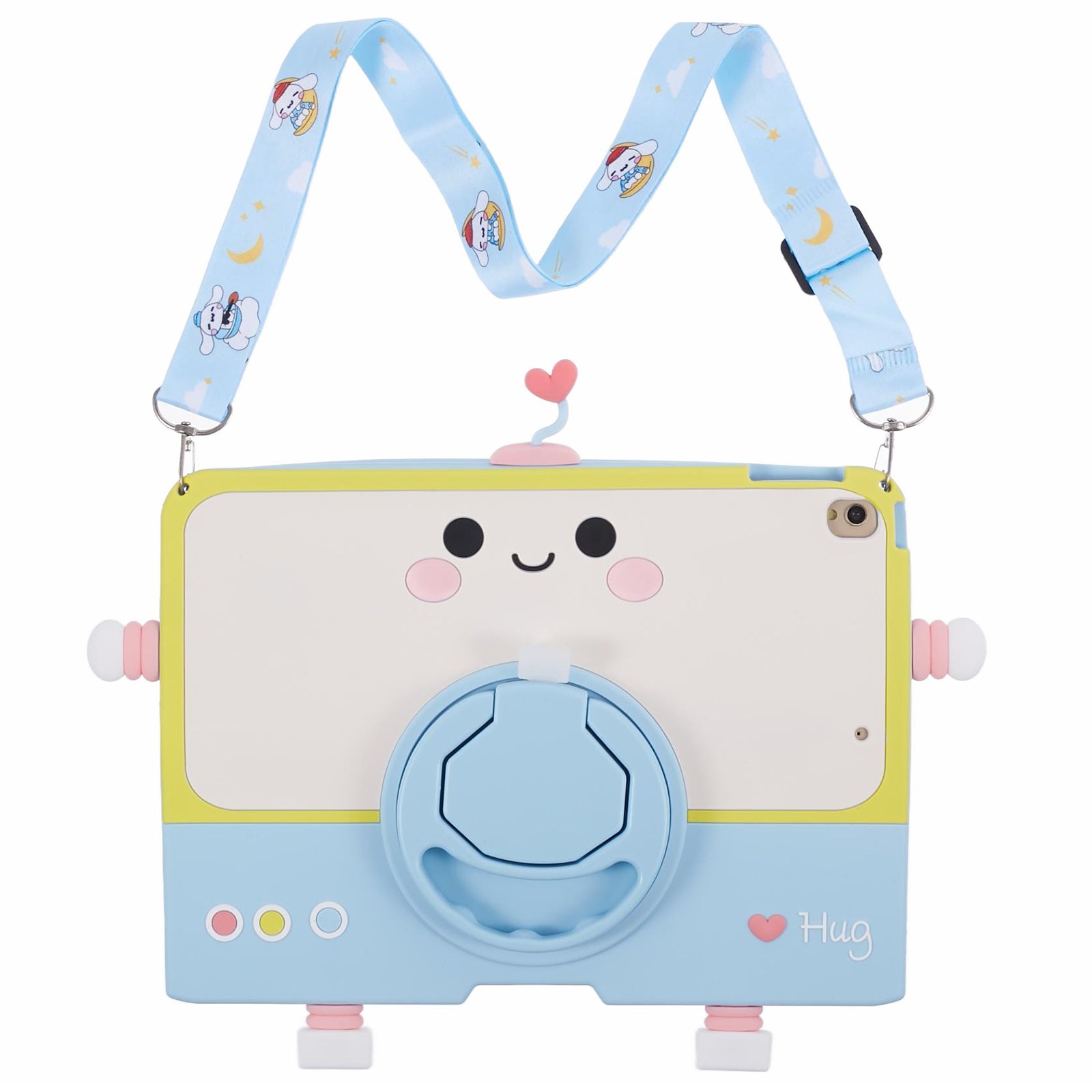For iPad 10.2 (2021) / (2020) / (2019) / iPad Air 10.5 inch (2019) / Pro 10.5-inch (2017) Silicone Case with Lanyard