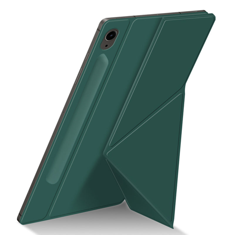 For Samsung Galaxy Tab S9 FE Case Magnetic V-fold Stand Tablet Cover with Auto Sleep / Wake