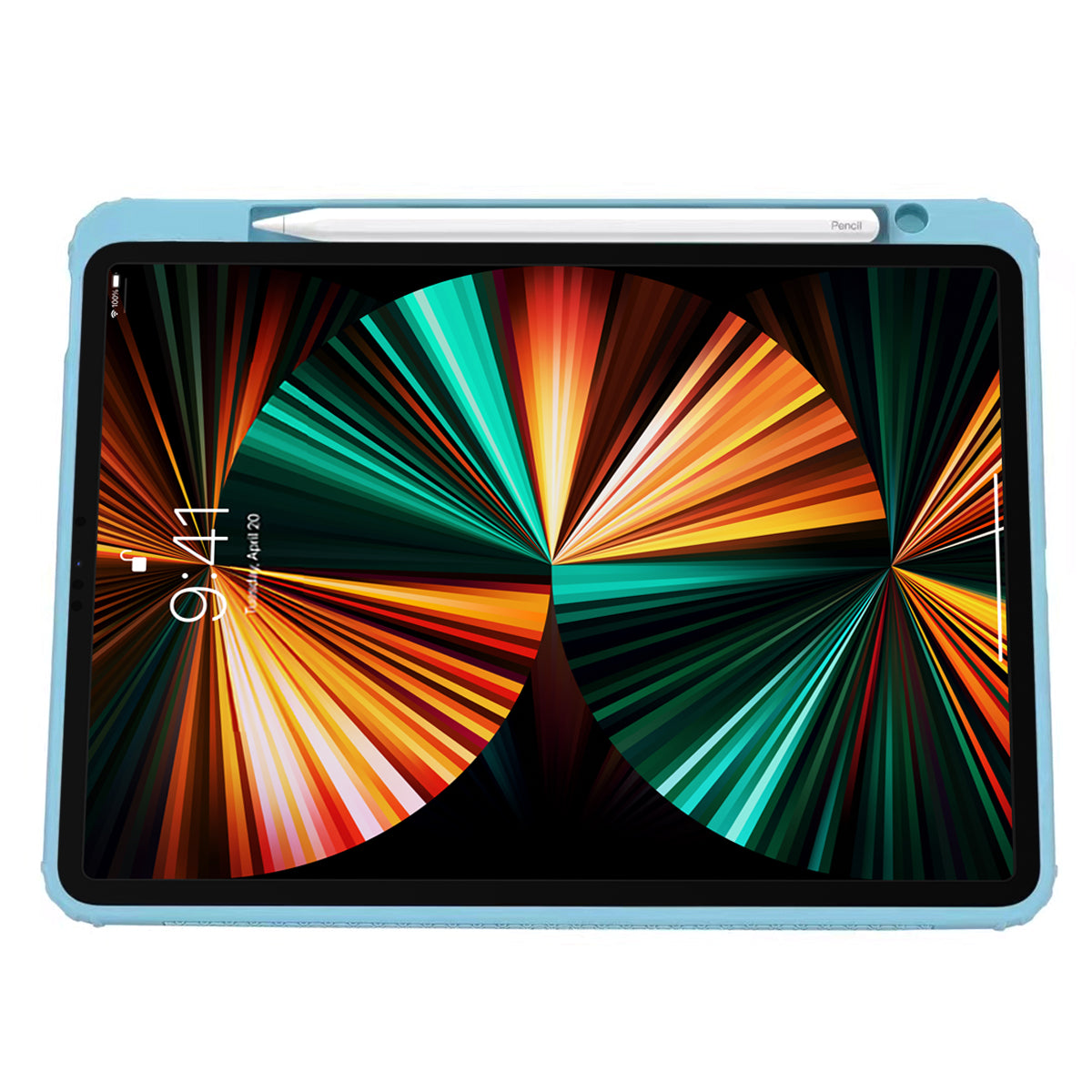 For iPad Pro 12.9 (2018) / (2020) / (2021) / (2022) Case PC+TPU+PU Leather Tablet Kickstand Cover