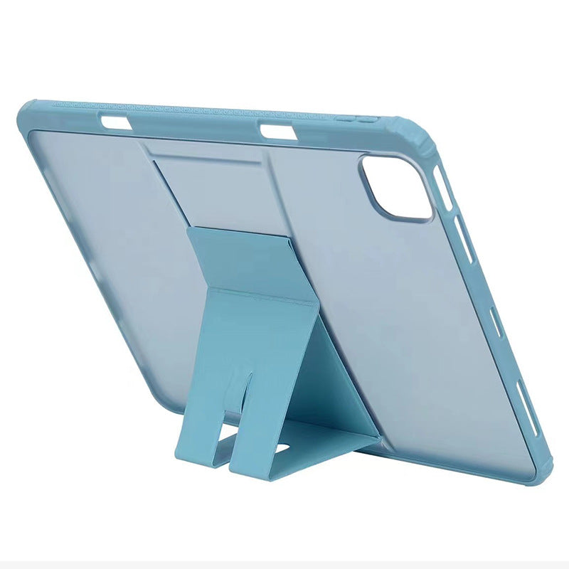 For iPad Pro 12.9 (2018) / (2020) / (2021) / (2022) Case PC+TPU+PU Leather Tablet Kickstand Cover