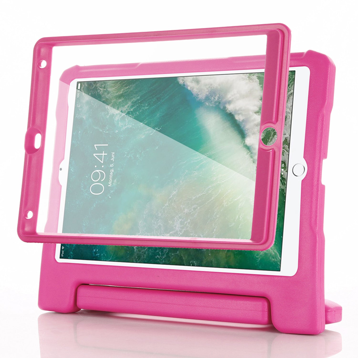 For iPad Air (2013) / Air 2 / iPad 9.7-inch (2017) / (2018) Case EVA Kickstand Tablet Cover with PET Screen Film
