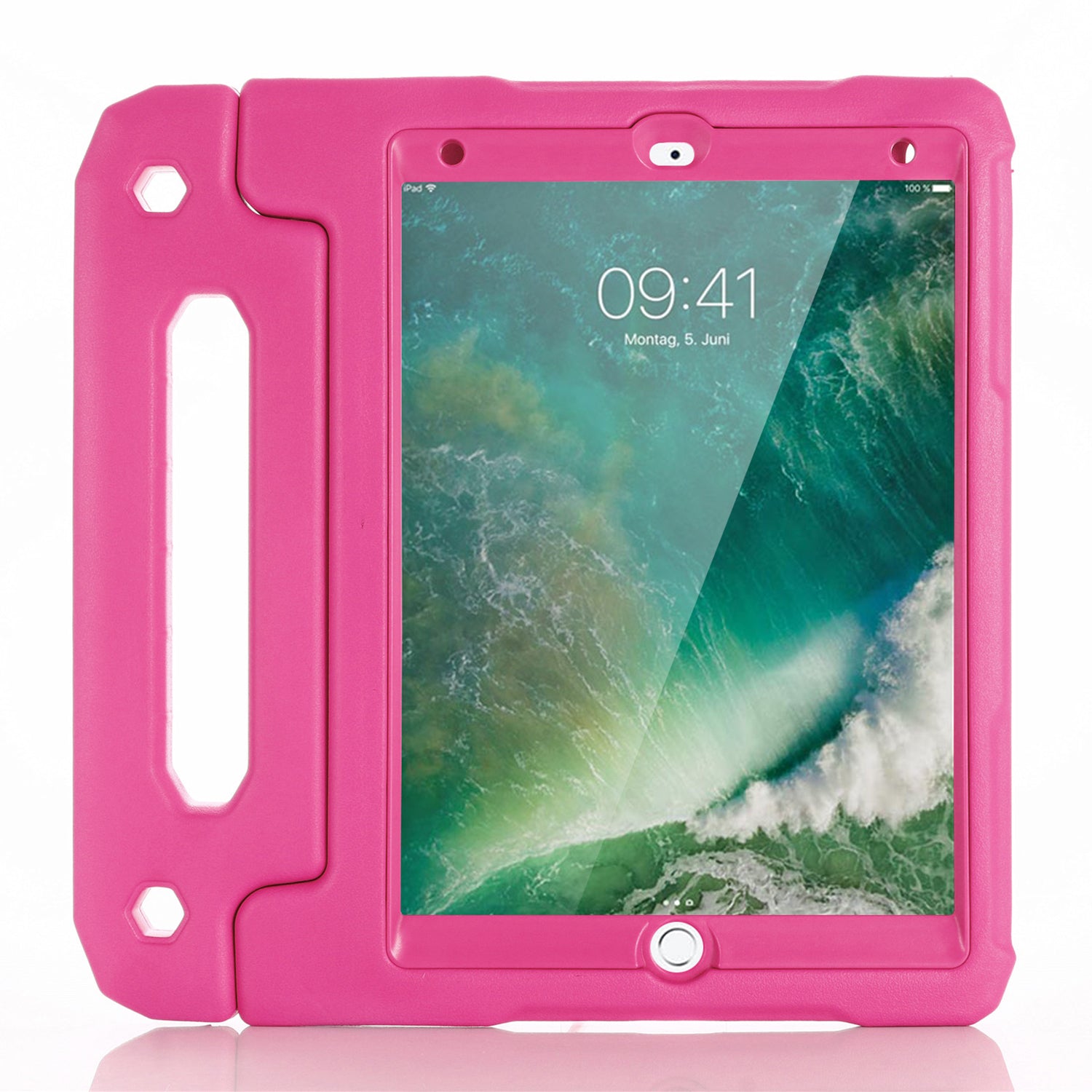 For iPad Air (2013) / Air 2 / iPad 9.7-inch (2017) / (2018) Case EVA Kickstand Tablet Cover with PET Screen Film