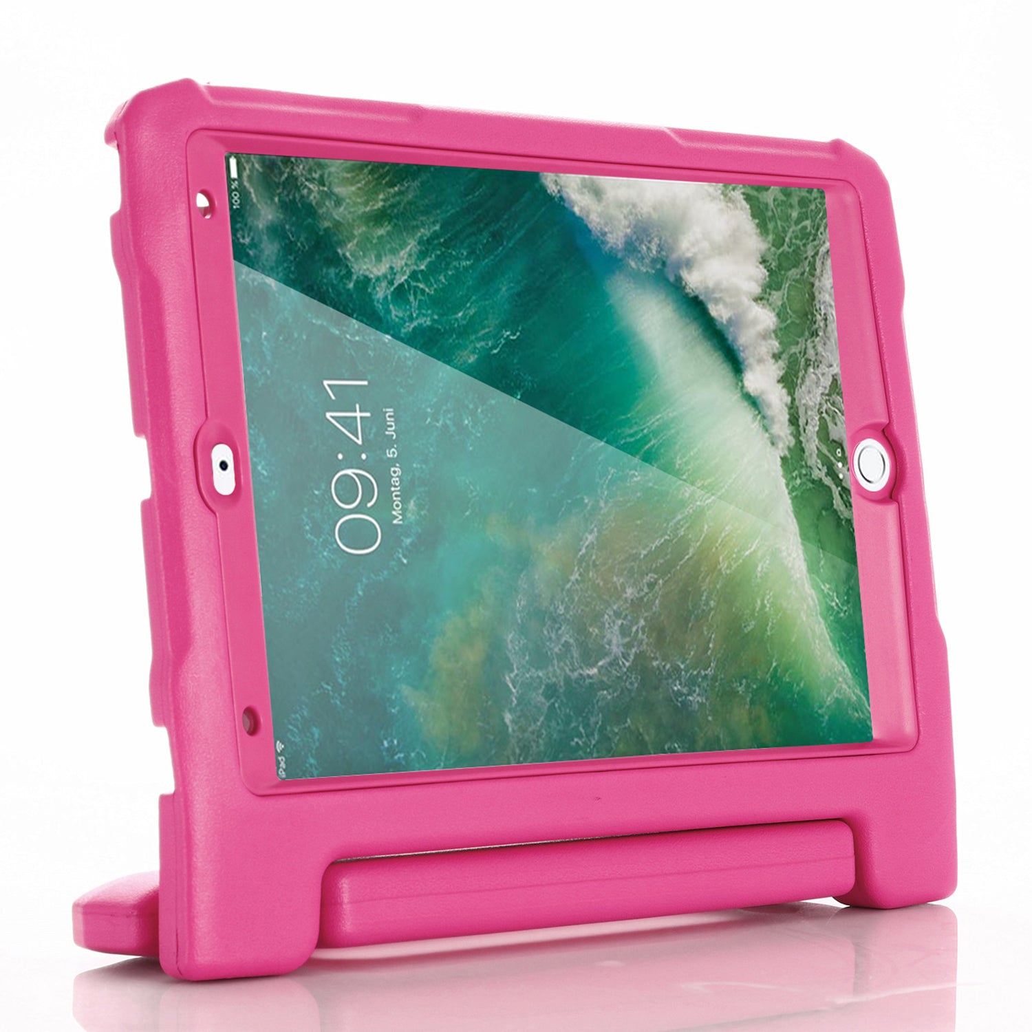 For iPad Air (2013) / Air 2 / iPad 9.7-inch (2017) / (2018) Case EVA Kickstand Tablet Cover with PET Screen Film
