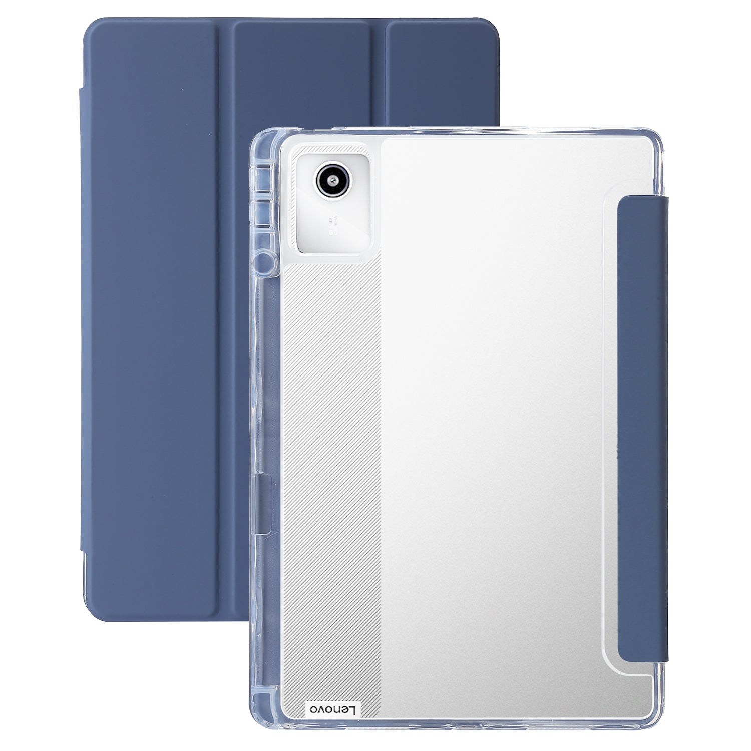 For Lenovo Tab M11 / Xiaoxin Pad 11 2024 Case TPU+Acrylic+PU Tablet Cover with Tri-fold Stand