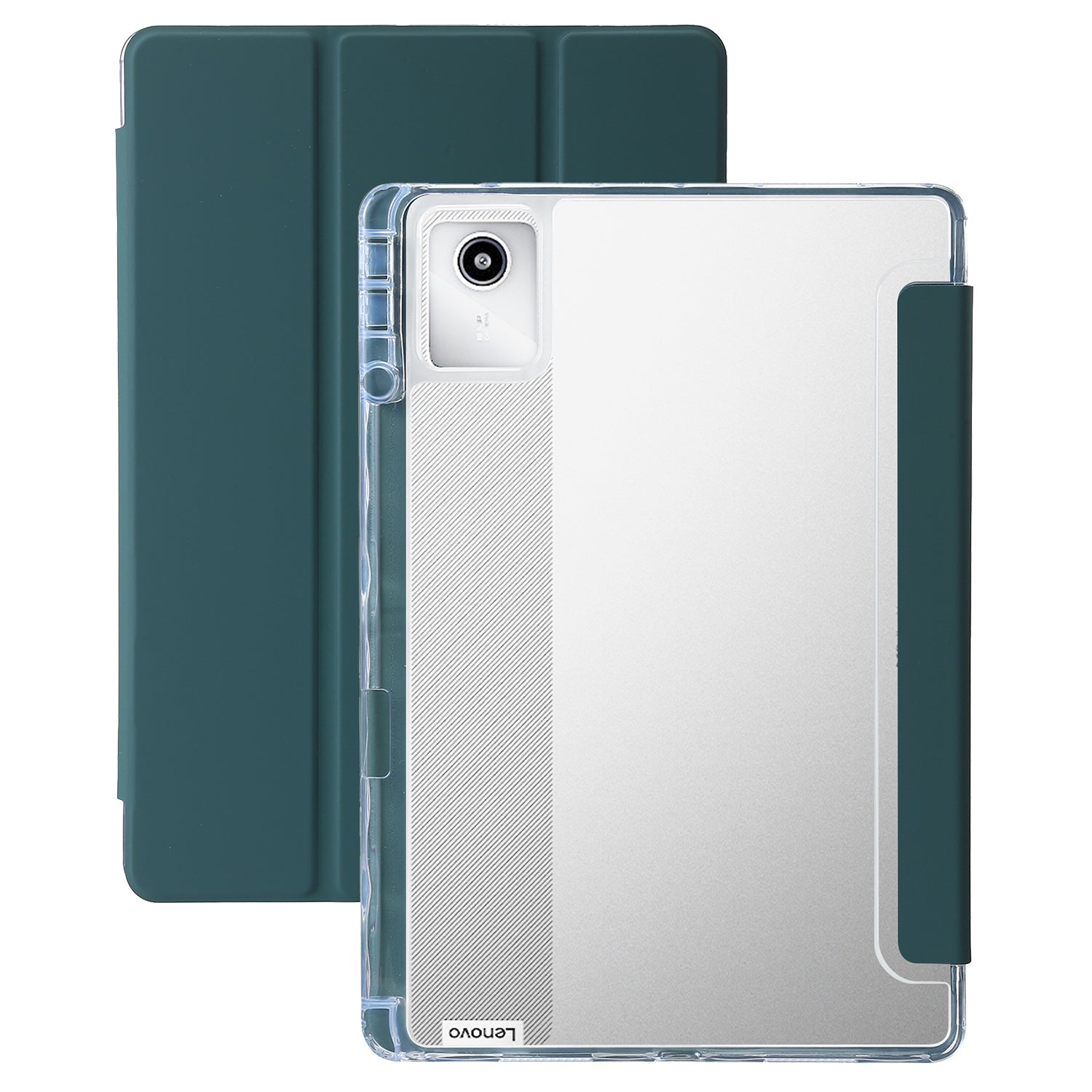 For Lenovo Tab M11 / Xiaoxin Pad 11 2024 Case TPU+Acrylic+PU Tablet Cover with Tri-fold Stand