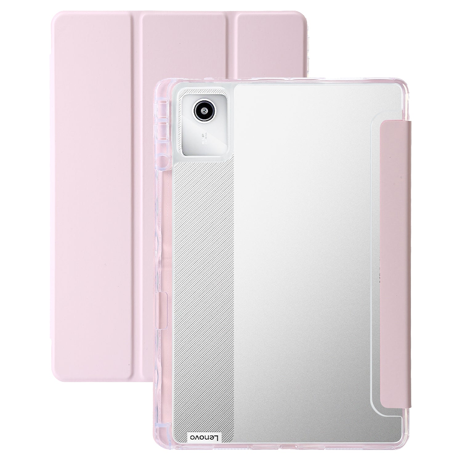 For Lenovo Tab M11 / Xiaoxin Pad 11 2024 Case TPU+Acrylic+PU Tablet Cover with Tri-fold Stand