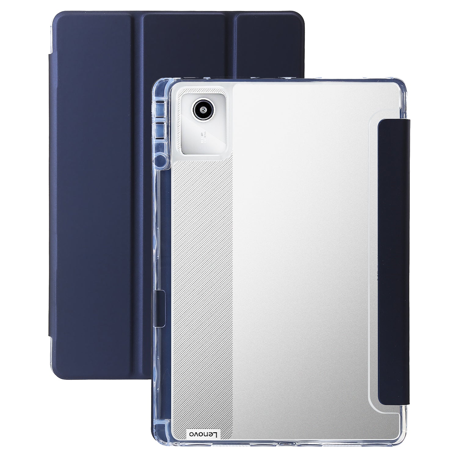 For Lenovo Tab M11 / Xiaoxin Pad 11 2024 Case TPU+Acrylic+PU Tablet Cover with Tri-fold Stand