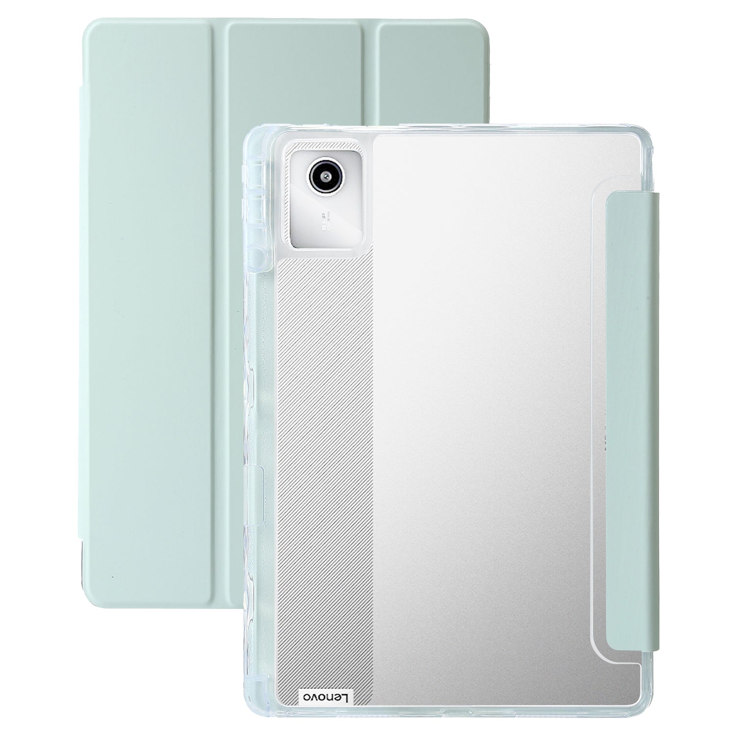 For Lenovo Tab M11 / Xiaoxin Pad 11 2024 Case TPU+Acrylic+PU Tablet Cover with Tri-fold Stand