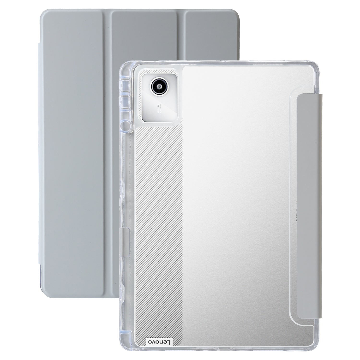 For Lenovo Tab M11 / Xiaoxin Pad 11 2024 Case TPU+Acrylic+PU Tablet Cover with Tri-fold Stand