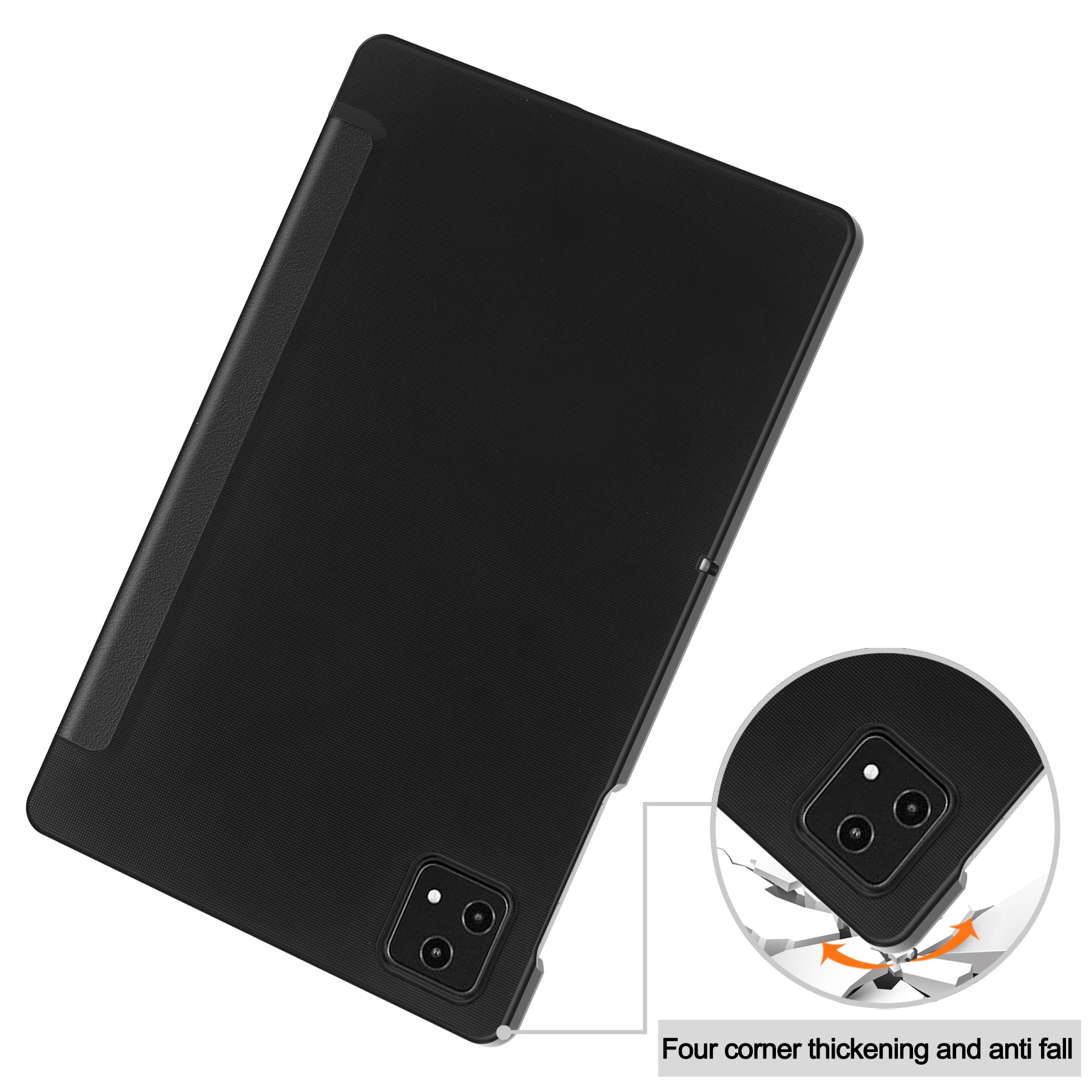 For T-Mobile REVVL Tab Tri-fold Stand Smart Case PU Leather Tablet Cover