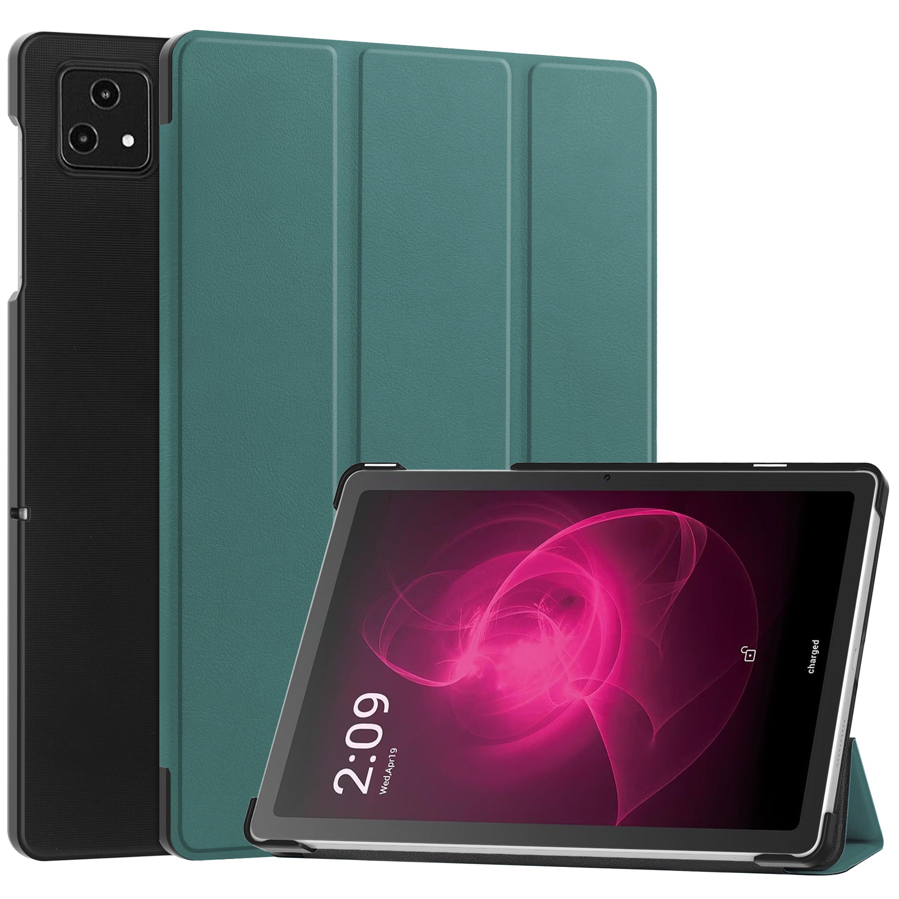 For T-Mobile REVVL Tab Tri-fold Stand Smart Case PU Leather Tablet Cover