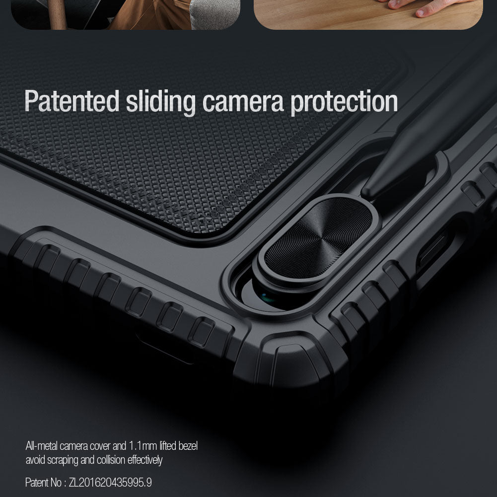NILLKIN For Samsung Galaxy Tab S9 Tablet Case with Detachable Backlight Bluetooth Keyboard