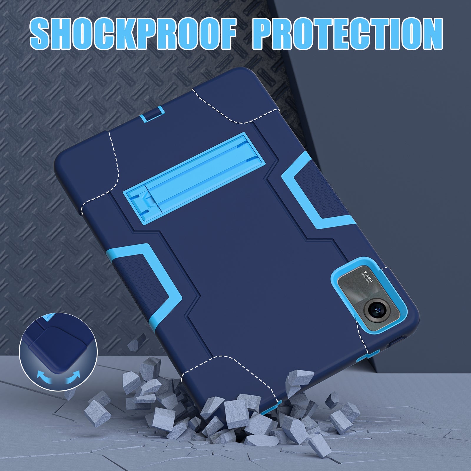 For Xiaomi Redmi Pad SE Case PC+Silicone Tablet Protective Cover