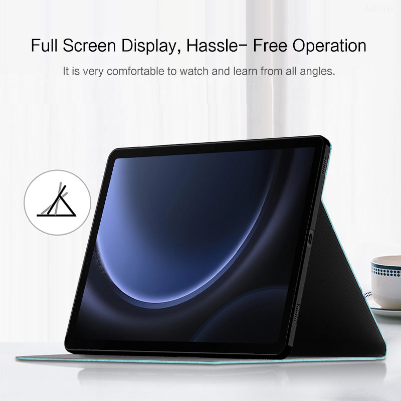 Stand Case for Samsung Galaxy Tab S9 FE Smart Cover PU Leather Tablet Case