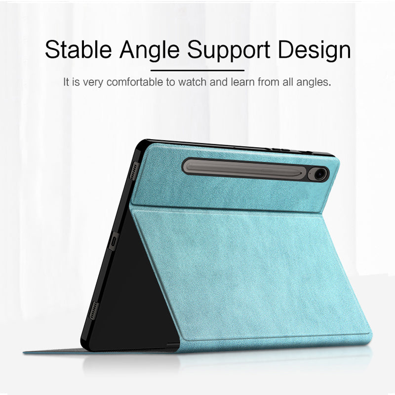 Stand Case for Samsung Galaxy Tab S9 FE Smart Cover PU Leather Tablet Case