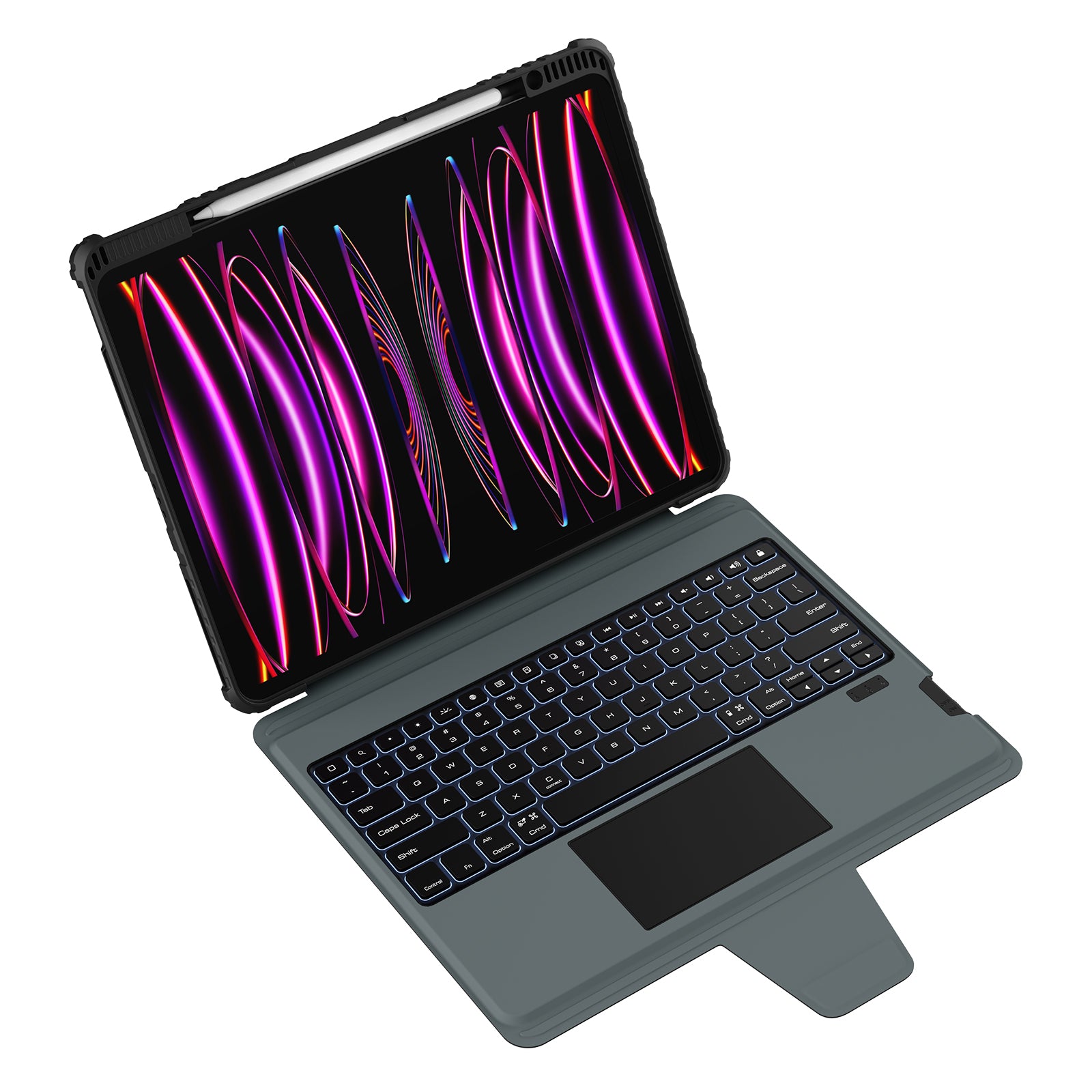 NILLKIN For iPad Pro 12.9 (2020) / (2021) / (2022) Protective Case Magnetic Detachable Bluetooth Keyboard with Backlight