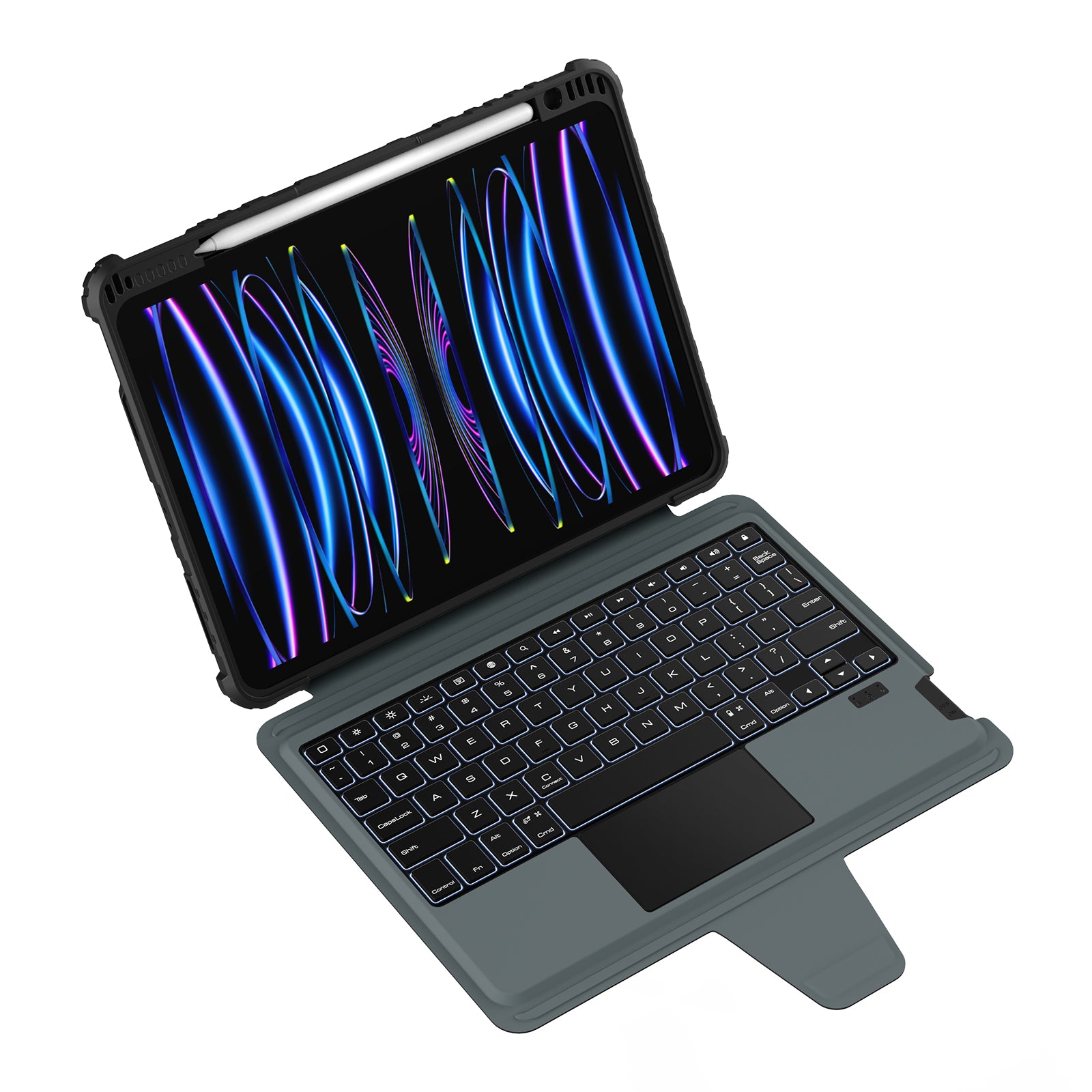 NILLKIN For iPad 10.9 (2022) / iPad Air (2020) / (2022) / iPad Pro 11 (2020) / (2021) / (2022) Case Detachable Backlight Keyboard